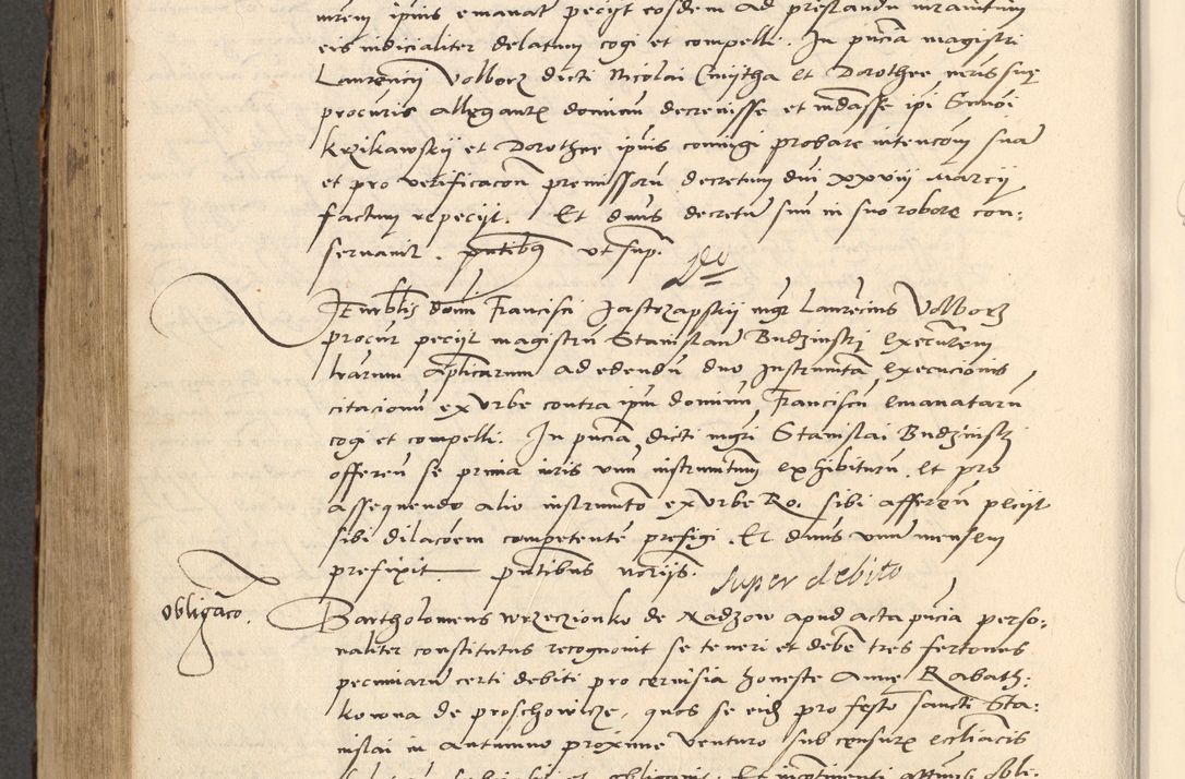 Zdjęcie nr 532 dla obiektu archiwalnego: Acta actorum causarum, sentenciarum et obligationum coram reverendo patre domino Paulo Crassowsky Varschoviensi et Omnium Sanctorum preposito, canonico vicarioque in spiritualibus ex commissione reverendissimi in Christo patris et domini domini Petri Dei gratia episcopi Cracoviensis ac officiali generali Cracoviensi ad annum Domini 1540, cuius indictio est 13, pontificatus sanctissimi in Christo patris et domini nostri domini Pauli divina providencia pape tercii anno sexto a die ac mense infrascriptis feliciter continuantur