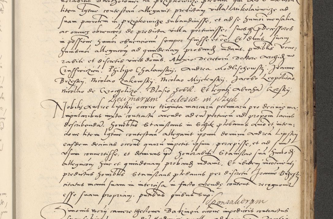 Zdjęcie nr 535 dla obiektu archiwalnego: Acta actorum causarum, sentenciarum et obligationum coram reverendo patre domino Paulo Crassowsky Varschoviensi et Omnium Sanctorum preposito, canonico vicarioque in spiritualibus ex commissione reverendissimi in Christo patris et domini domini Petri Dei gratia episcopi Cracoviensis ac officiali generali Cracoviensi ad annum Domini 1540, cuius indictio est 13, pontificatus sanctissimi in Christo patris et domini nostri domini Pauli divina providencia pape tercii anno sexto a die ac mense infrascriptis feliciter continuantur