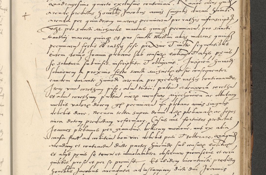 Zdjęcie nr 537 dla obiektu archiwalnego: Acta actorum causarum, sentenciarum et obligationum coram reverendo patre domino Paulo Crassowsky Varschoviensi et Omnium Sanctorum preposito, canonico vicarioque in spiritualibus ex commissione reverendissimi in Christo patris et domini domini Petri Dei gratia episcopi Cracoviensis ac officiali generali Cracoviensi ad annum Domini 1540, cuius indictio est 13, pontificatus sanctissimi in Christo patris et domini nostri domini Pauli divina providencia pape tercii anno sexto a die ac mense infrascriptis feliciter continuantur