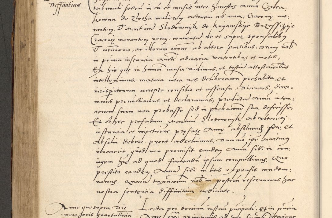 Zdjęcie nr 545 dla obiektu archiwalnego: Acta actorum causarum, sentenciarum et obligationum coram reverendo patre domino Paulo Crassowsky Varschoviensi et Omnium Sanctorum preposito, canonico vicarioque in spiritualibus ex commissione reverendissimi in Christo patris et domini domini Petri Dei gratia episcopi Cracoviensis ac officiali generali Cracoviensi ad annum Domini 1540, cuius indictio est 13, pontificatus sanctissimi in Christo patris et domini nostri domini Pauli divina providencia pape tercii anno sexto a die ac mense infrascriptis feliciter continuantur