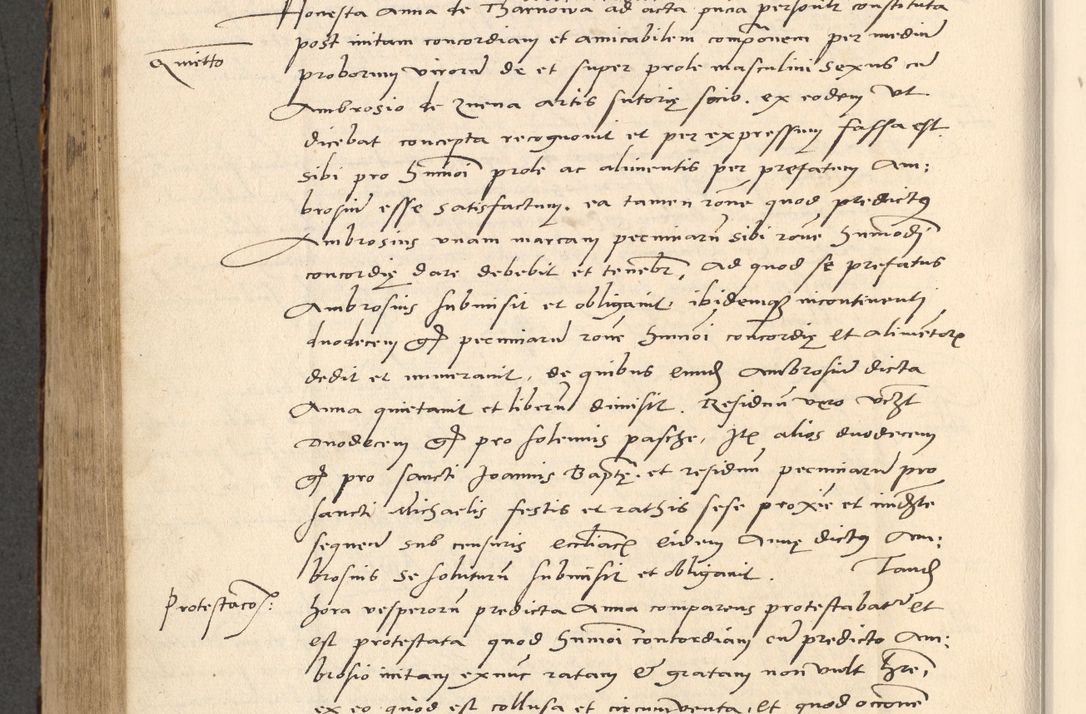 Zdjęcie nr 547 dla obiektu archiwalnego: Acta actorum causarum, sentenciarum et obligationum coram reverendo patre domino Paulo Crassowsky Varschoviensi et Omnium Sanctorum preposito, canonico vicarioque in spiritualibus ex commissione reverendissimi in Christo patris et domini domini Petri Dei gratia episcopi Cracoviensis ac officiali generali Cracoviensi ad annum Domini 1540, cuius indictio est 13, pontificatus sanctissimi in Christo patris et domini nostri domini Pauli divina providencia pape tercii anno sexto a die ac mense infrascriptis feliciter continuantur