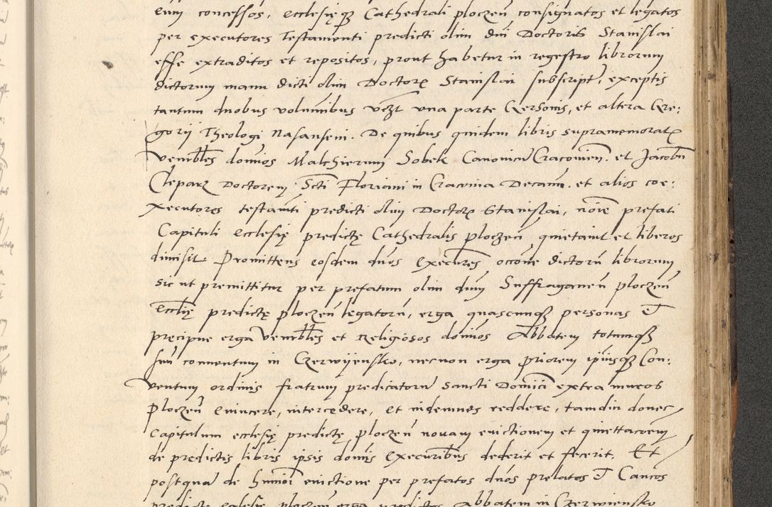 Zdjęcie nr 546 dla obiektu archiwalnego: Acta actorum causarum, sentenciarum et obligationum coram reverendo patre domino Paulo Crassowsky Varschoviensi et Omnium Sanctorum preposito, canonico vicarioque in spiritualibus ex commissione reverendissimi in Christo patris et domini domini Petri Dei gratia episcopi Cracoviensis ac officiali generali Cracoviensi ad annum Domini 1540, cuius indictio est 13, pontificatus sanctissimi in Christo patris et domini nostri domini Pauli divina providencia pape tercii anno sexto a die ac mense infrascriptis feliciter continuantur
