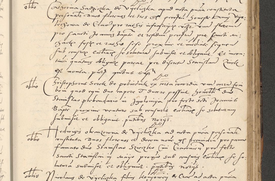 Zdjęcie nr 550 dla obiektu archiwalnego: Acta actorum causarum, sentenciarum et obligationum coram reverendo patre domino Paulo Crassowsky Varschoviensi et Omnium Sanctorum preposito, canonico vicarioque in spiritualibus ex commissione reverendissimi in Christo patris et domini domini Petri Dei gratia episcopi Cracoviensis ac officiali generali Cracoviensi ad annum Domini 1540, cuius indictio est 13, pontificatus sanctissimi in Christo patris et domini nostri domini Pauli divina providencia pape tercii anno sexto a die ac mense infrascriptis feliciter continuantur
