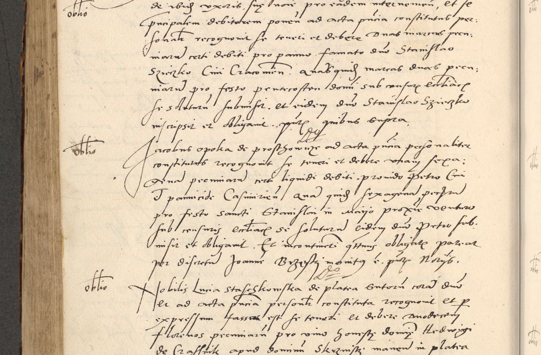 Zdjęcie nr 551 dla obiektu archiwalnego: Acta actorum causarum, sentenciarum et obligationum coram reverendo patre domino Paulo Crassowsky Varschoviensi et Omnium Sanctorum preposito, canonico vicarioque in spiritualibus ex commissione reverendissimi in Christo patris et domini domini Petri Dei gratia episcopi Cracoviensis ac officiali generali Cracoviensi ad annum Domini 1540, cuius indictio est 13, pontificatus sanctissimi in Christo patris et domini nostri domini Pauli divina providencia pape tercii anno sexto a die ac mense infrascriptis feliciter continuantur
