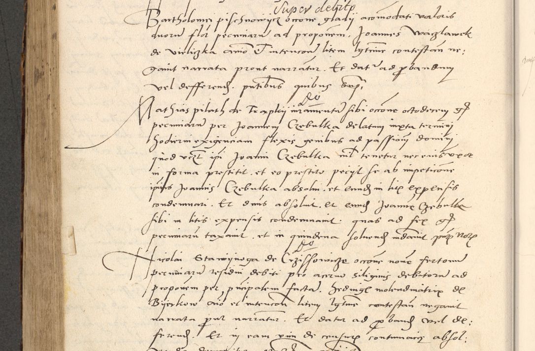 Zdjęcie nr 553 dla obiektu archiwalnego: Acta actorum causarum, sentenciarum et obligationum coram reverendo patre domino Paulo Crassowsky Varschoviensi et Omnium Sanctorum preposito, canonico vicarioque in spiritualibus ex commissione reverendissimi in Christo patris et domini domini Petri Dei gratia episcopi Cracoviensis ac officiali generali Cracoviensi ad annum Domini 1540, cuius indictio est 13, pontificatus sanctissimi in Christo patris et domini nostri domini Pauli divina providencia pape tercii anno sexto a die ac mense infrascriptis feliciter continuantur
