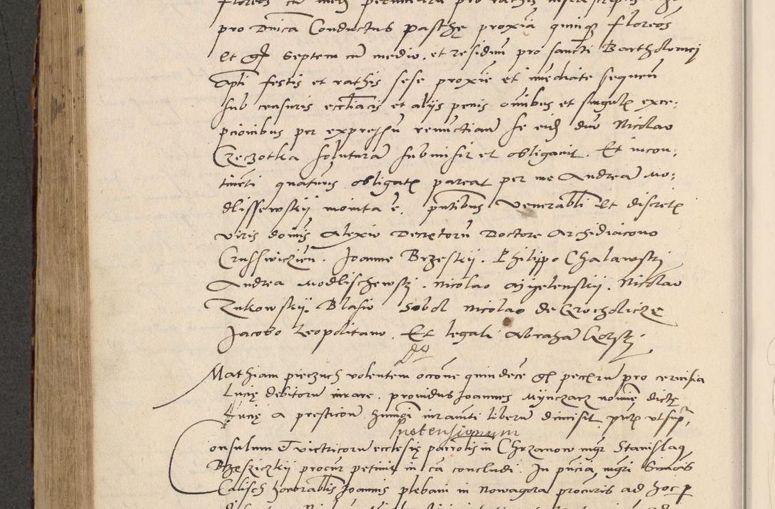 Zdjęcie nr 555 dla obiektu archiwalnego: Acta actorum causarum, sentenciarum et obligationum coram reverendo patre domino Paulo Crassowsky Varschoviensi et Omnium Sanctorum preposito, canonico vicarioque in spiritualibus ex commissione reverendissimi in Christo patris et domini domini Petri Dei gratia episcopi Cracoviensis ac officiali generali Cracoviensi ad annum Domini 1540, cuius indictio est 13, pontificatus sanctissimi in Christo patris et domini nostri domini Pauli divina providencia pape tercii anno sexto a die ac mense infrascriptis feliciter continuantur