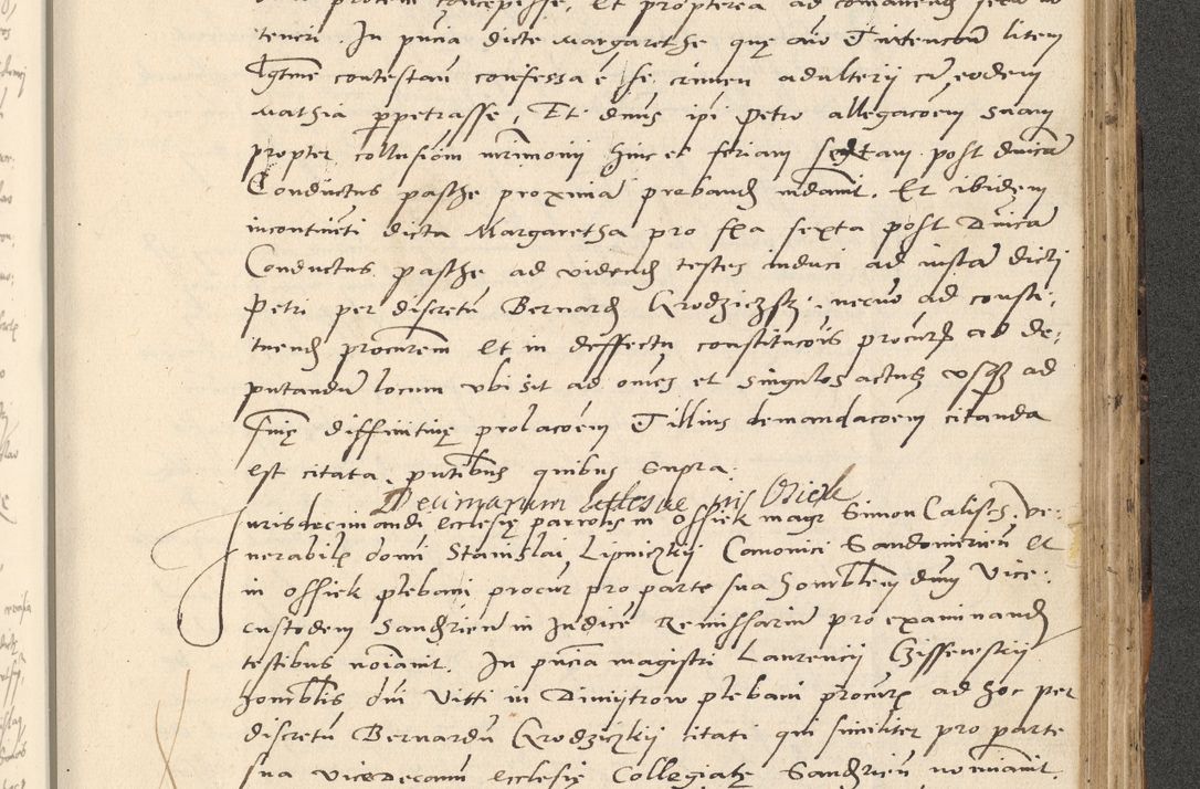 Zdjęcie nr 554 dla obiektu archiwalnego: Acta actorum causarum, sentenciarum et obligationum coram reverendo patre domino Paulo Crassowsky Varschoviensi et Omnium Sanctorum preposito, canonico vicarioque in spiritualibus ex commissione reverendissimi in Christo patris et domini domini Petri Dei gratia episcopi Cracoviensis ac officiali generali Cracoviensi ad annum Domini 1540, cuius indictio est 13, pontificatus sanctissimi in Christo patris et domini nostri domini Pauli divina providencia pape tercii anno sexto a die ac mense infrascriptis feliciter continuantur