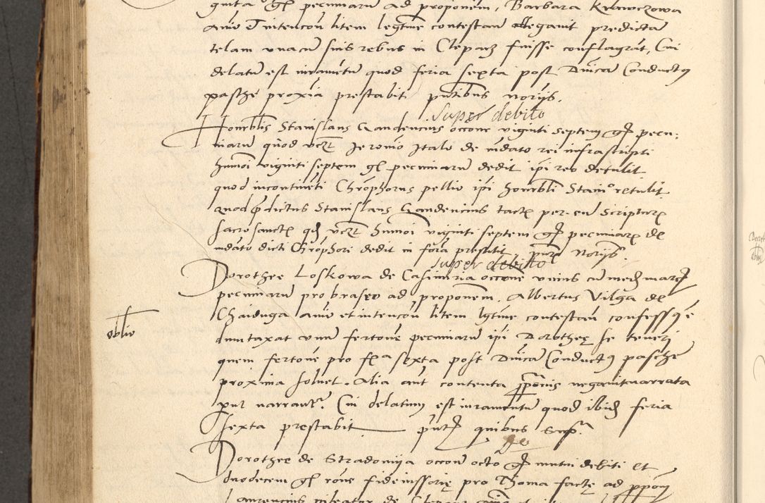 Zdjęcie nr 559 dla obiektu archiwalnego: Acta actorum causarum, sentenciarum et obligationum coram reverendo patre domino Paulo Crassowsky Varschoviensi et Omnium Sanctorum preposito, canonico vicarioque in spiritualibus ex commissione reverendissimi in Christo patris et domini domini Petri Dei gratia episcopi Cracoviensis ac officiali generali Cracoviensi ad annum Domini 1540, cuius indictio est 13, pontificatus sanctissimi in Christo patris et domini nostri domini Pauli divina providencia pape tercii anno sexto a die ac mense infrascriptis feliciter continuantur