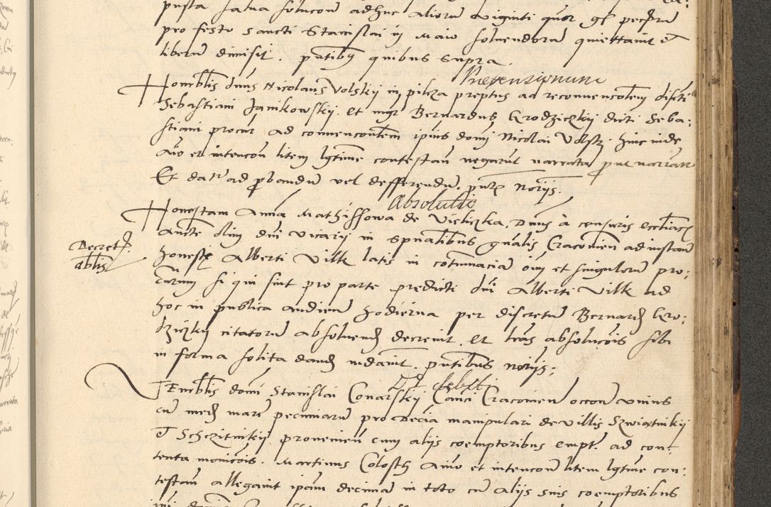 Zdjęcie nr 558 dla obiektu archiwalnego: Acta actorum causarum, sentenciarum et obligationum coram reverendo patre domino Paulo Crassowsky Varschoviensi et Omnium Sanctorum preposito, canonico vicarioque in spiritualibus ex commissione reverendissimi in Christo patris et domini domini Petri Dei gratia episcopi Cracoviensis ac officiali generali Cracoviensi ad annum Domini 1540, cuius indictio est 13, pontificatus sanctissimi in Christo patris et domini nostri domini Pauli divina providencia pape tercii anno sexto a die ac mense infrascriptis feliciter continuantur