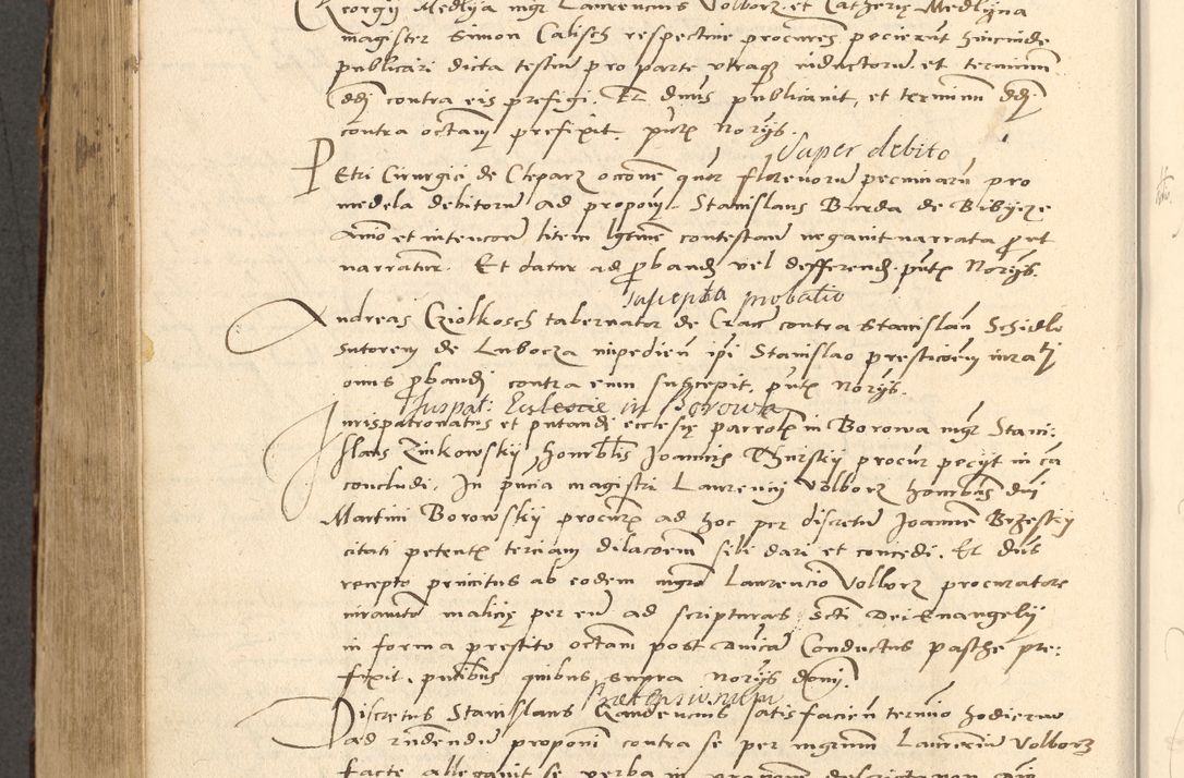 Zdjęcie nr 568 dla obiektu archiwalnego: Acta actorum causarum, sentenciarum et obligationum coram reverendo patre domino Paulo Crassowsky Varschoviensi et Omnium Sanctorum preposito, canonico vicarioque in spiritualibus ex commissione reverendissimi in Christo patris et domini domini Petri Dei gratia episcopi Cracoviensis ac officiali generali Cracoviensi ad annum Domini 1540, cuius indictio est 13, pontificatus sanctissimi in Christo patris et domini nostri domini Pauli divina providencia pape tercii anno sexto a die ac mense infrascriptis feliciter continuantur