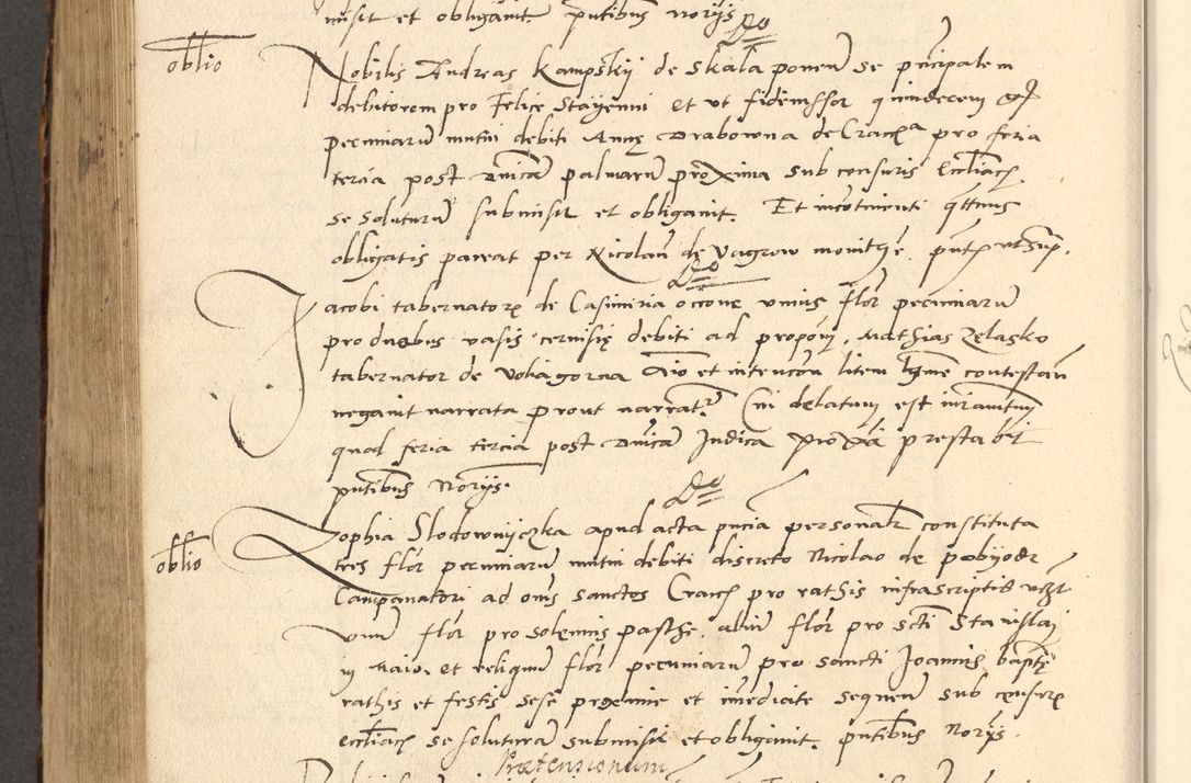 Zdjęcie nr 576 dla obiektu archiwalnego: Acta actorum causarum, sentenciarum et obligationum coram reverendo patre domino Paulo Crassowsky Varschoviensi et Omnium Sanctorum preposito, canonico vicarioque in spiritualibus ex commissione reverendissimi in Christo patris et domini domini Petri Dei gratia episcopi Cracoviensis ac officiali generali Cracoviensi ad annum Domini 1540, cuius indictio est 13, pontificatus sanctissimi in Christo patris et domini nostri domini Pauli divina providencia pape tercii anno sexto a die ac mense infrascriptis feliciter continuantur