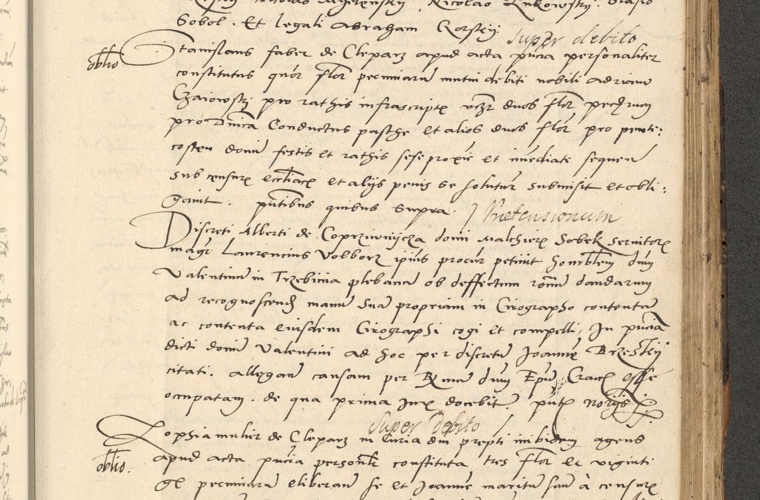 Zdjęcie nr 580 dla obiektu archiwalnego: Acta actorum causarum, sentenciarum et obligationum coram reverendo patre domino Paulo Crassowsky Varschoviensi et Omnium Sanctorum preposito, canonico vicarioque in spiritualibus ex commissione reverendissimi in Christo patris et domini domini Petri Dei gratia episcopi Cracoviensis ac officiali generali Cracoviensi ad annum Domini 1540, cuius indictio est 13, pontificatus sanctissimi in Christo patris et domini nostri domini Pauli divina providencia pape tercii anno sexto a die ac mense infrascriptis feliciter continuantur
