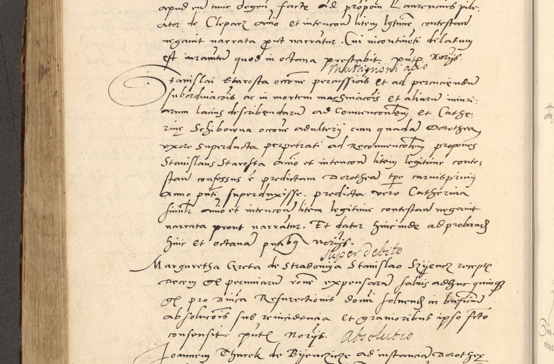 Zdjęcie nr 583 dla obiektu archiwalnego: Acta actorum causarum, sentenciarum et obligationum coram reverendo patre domino Paulo Crassowsky Varschoviensi et Omnium Sanctorum preposito, canonico vicarioque in spiritualibus ex commissione reverendissimi in Christo patris et domini domini Petri Dei gratia episcopi Cracoviensis ac officiali generali Cracoviensi ad annum Domini 1540, cuius indictio est 13, pontificatus sanctissimi in Christo patris et domini nostri domini Pauli divina providencia pape tercii anno sexto a die ac mense infrascriptis feliciter continuantur