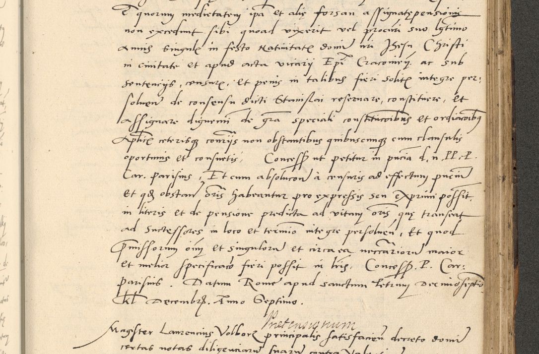 Zdjęcie nr 584 dla obiektu archiwalnego: Acta actorum causarum, sentenciarum et obligationum coram reverendo patre domino Paulo Crassowsky Varschoviensi et Omnium Sanctorum preposito, canonico vicarioque in spiritualibus ex commissione reverendissimi in Christo patris et domini domini Petri Dei gratia episcopi Cracoviensis ac officiali generali Cracoviensi ad annum Domini 1540, cuius indictio est 13, pontificatus sanctissimi in Christo patris et domini nostri domini Pauli divina providencia pape tercii anno sexto a die ac mense infrascriptis feliciter continuantur