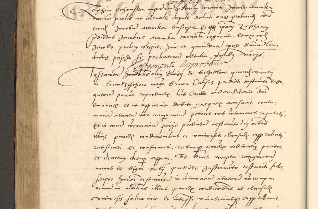 Zdjęcie nr 587 dla obiektu archiwalnego: Acta actorum causarum, sentenciarum et obligationum coram reverendo patre domino Paulo Crassowsky Varschoviensi et Omnium Sanctorum preposito, canonico vicarioque in spiritualibus ex commissione reverendissimi in Christo patris et domini domini Petri Dei gratia episcopi Cracoviensis ac officiali generali Cracoviensi ad annum Domini 1540, cuius indictio est 13, pontificatus sanctissimi in Christo patris et domini nostri domini Pauli divina providencia pape tercii anno sexto a die ac mense infrascriptis feliciter continuantur