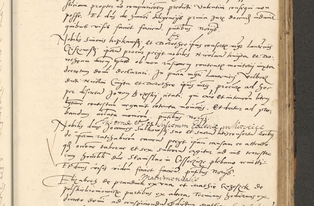 Zdjęcie nr 594 dla obiektu archiwalnego: Acta actorum causarum, sentenciarum et obligationum coram reverendo patre domino Paulo Crassowsky Varschoviensi et Omnium Sanctorum preposito, canonico vicarioque in spiritualibus ex commissione reverendissimi in Christo patris et domini domini Petri Dei gratia episcopi Cracoviensis ac officiali generali Cracoviensi ad annum Domini 1540, cuius indictio est 13, pontificatus sanctissimi in Christo patris et domini nostri domini Pauli divina providencia pape tercii anno sexto a die ac mense infrascriptis feliciter continuantur