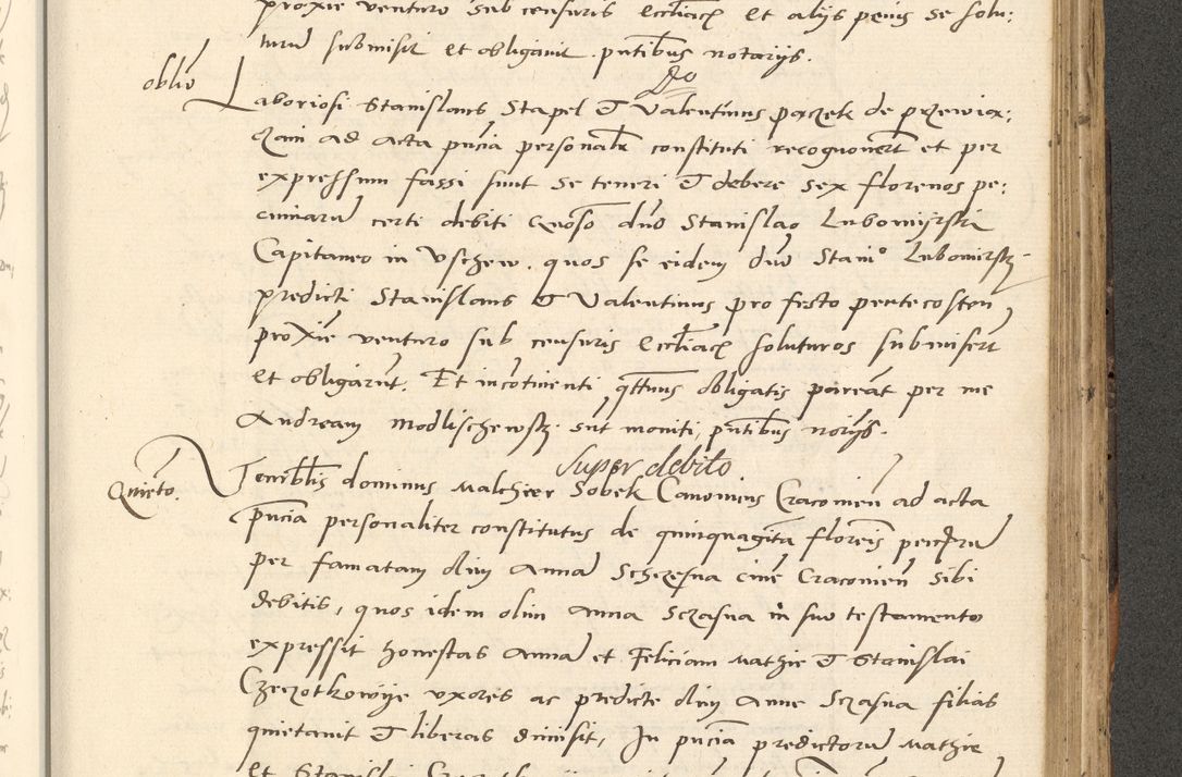 Zdjęcie nr 600 dla obiektu archiwalnego: Acta actorum causarum, sentenciarum et obligationum coram reverendo patre domino Paulo Crassowsky Varschoviensi et Omnium Sanctorum preposito, canonico vicarioque in spiritualibus ex commissione reverendissimi in Christo patris et domini domini Petri Dei gratia episcopi Cracoviensis ac officiali generali Cracoviensi ad annum Domini 1540, cuius indictio est 13, pontificatus sanctissimi in Christo patris et domini nostri domini Pauli divina providencia pape tercii anno sexto a die ac mense infrascriptis feliciter continuantur