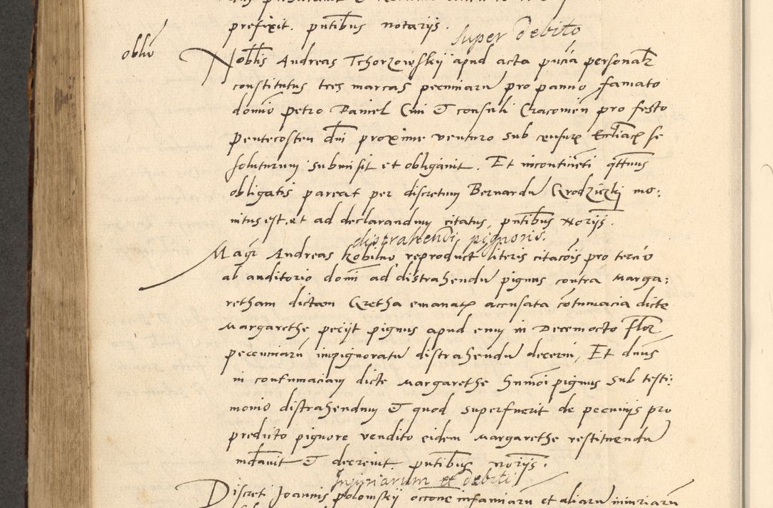 Zdjęcie nr 609 dla obiektu archiwalnego: Acta actorum causarum, sentenciarum et obligationum coram reverendo patre domino Paulo Crassowsky Varschoviensi et Omnium Sanctorum preposito, canonico vicarioque in spiritualibus ex commissione reverendissimi in Christo patris et domini domini Petri Dei gratia episcopi Cracoviensis ac officiali generali Cracoviensi ad annum Domini 1540, cuius indictio est 13, pontificatus sanctissimi in Christo patris et domini nostri domini Pauli divina providencia pape tercii anno sexto a die ac mense infrascriptis feliciter continuantur