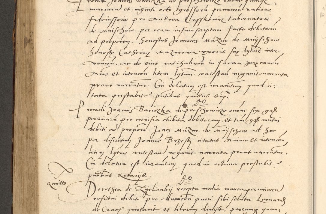 Zdjęcie nr 615 dla obiektu archiwalnego: Acta actorum causarum, sentenciarum et obligationum coram reverendo patre domino Paulo Crassowsky Varschoviensi et Omnium Sanctorum preposito, canonico vicarioque in spiritualibus ex commissione reverendissimi in Christo patris et domini domini Petri Dei gratia episcopi Cracoviensis ac officiali generali Cracoviensi ad annum Domini 1540, cuius indictio est 13, pontificatus sanctissimi in Christo patris et domini nostri domini Pauli divina providencia pape tercii anno sexto a die ac mense infrascriptis feliciter continuantur