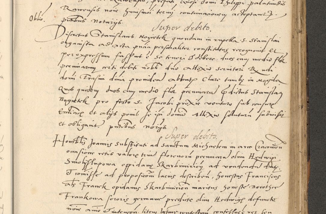 Zdjęcie nr 614 dla obiektu archiwalnego: Acta actorum causarum, sentenciarum et obligationum coram reverendo patre domino Paulo Crassowsky Varschoviensi et Omnium Sanctorum preposito, canonico vicarioque in spiritualibus ex commissione reverendissimi in Christo patris et domini domini Petri Dei gratia episcopi Cracoviensis ac officiali generali Cracoviensi ad annum Domini 1540, cuius indictio est 13, pontificatus sanctissimi in Christo patris et domini nostri domini Pauli divina providencia pape tercii anno sexto a die ac mense infrascriptis feliciter continuantur