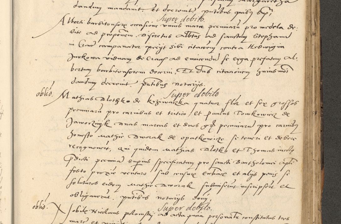 Zdjęcie nr 616 dla obiektu archiwalnego: Acta actorum causarum, sentenciarum et obligationum coram reverendo patre domino Paulo Crassowsky Varschoviensi et Omnium Sanctorum preposito, canonico vicarioque in spiritualibus ex commissione reverendissimi in Christo patris et domini domini Petri Dei gratia episcopi Cracoviensis ac officiali generali Cracoviensi ad annum Domini 1540, cuius indictio est 13, pontificatus sanctissimi in Christo patris et domini nostri domini Pauli divina providencia pape tercii anno sexto a die ac mense infrascriptis feliciter continuantur