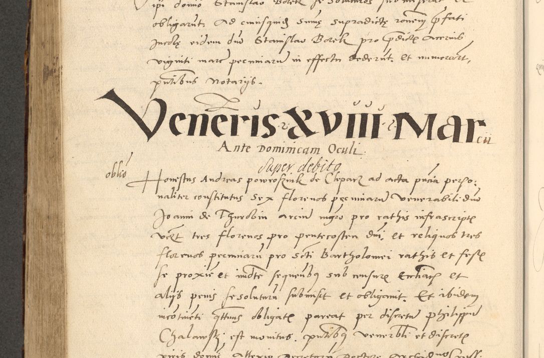 Zdjęcie nr 625 dla obiektu archiwalnego: Acta actorum causarum, sentenciarum et obligationum coram reverendo patre domino Paulo Crassowsky Varschoviensi et Omnium Sanctorum preposito, canonico vicarioque in spiritualibus ex commissione reverendissimi in Christo patris et domini domini Petri Dei gratia episcopi Cracoviensis ac officiali generali Cracoviensi ad annum Domini 1540, cuius indictio est 13, pontificatus sanctissimi in Christo patris et domini nostri domini Pauli divina providencia pape tercii anno sexto a die ac mense infrascriptis feliciter continuantur