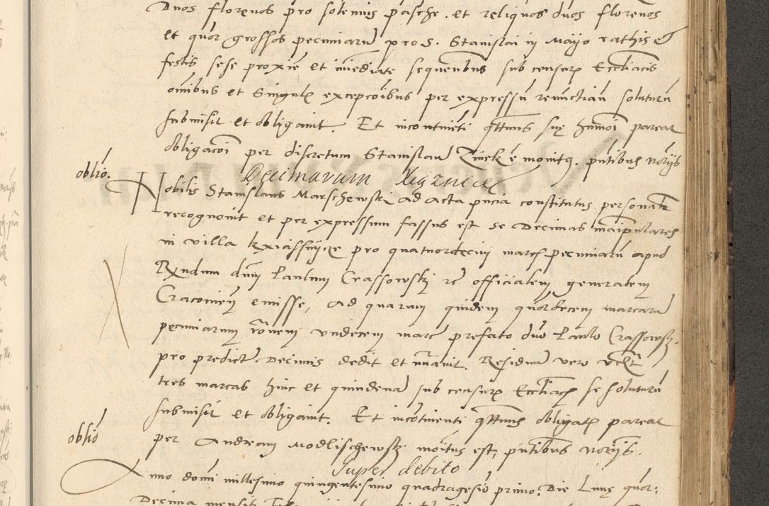 Zdjęcie nr 626 dla obiektu archiwalnego: Acta actorum causarum, sentenciarum et obligationum coram reverendo patre domino Paulo Crassowsky Varschoviensi et Omnium Sanctorum preposito, canonico vicarioque in spiritualibus ex commissione reverendissimi in Christo patris et domini domini Petri Dei gratia episcopi Cracoviensis ac officiali generali Cracoviensi ad annum Domini 1540, cuius indictio est 13, pontificatus sanctissimi in Christo patris et domini nostri domini Pauli divina providencia pape tercii anno sexto a die ac mense infrascriptis feliciter continuantur
