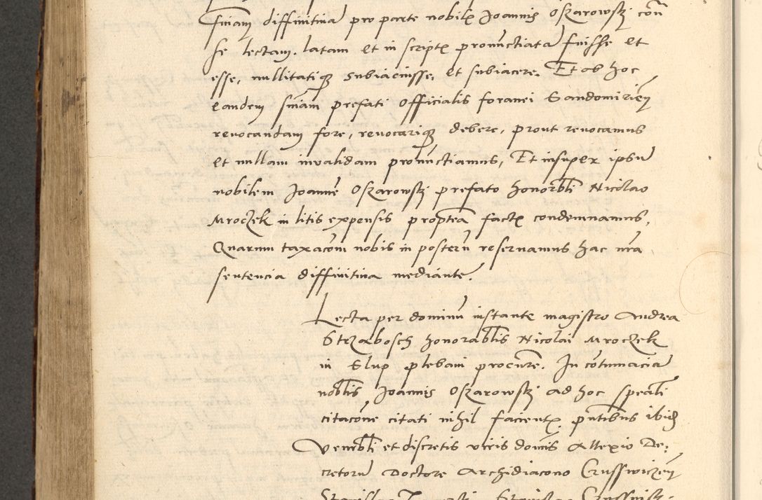 Zdjęcie nr 629 dla obiektu archiwalnego: Acta actorum causarum, sentenciarum et obligationum coram reverendo patre domino Paulo Crassowsky Varschoviensi et Omnium Sanctorum preposito, canonico vicarioque in spiritualibus ex commissione reverendissimi in Christo patris et domini domini Petri Dei gratia episcopi Cracoviensis ac officiali generali Cracoviensi ad annum Domini 1540, cuius indictio est 13, pontificatus sanctissimi in Christo patris et domini nostri domini Pauli divina providencia pape tercii anno sexto a die ac mense infrascriptis feliciter continuantur