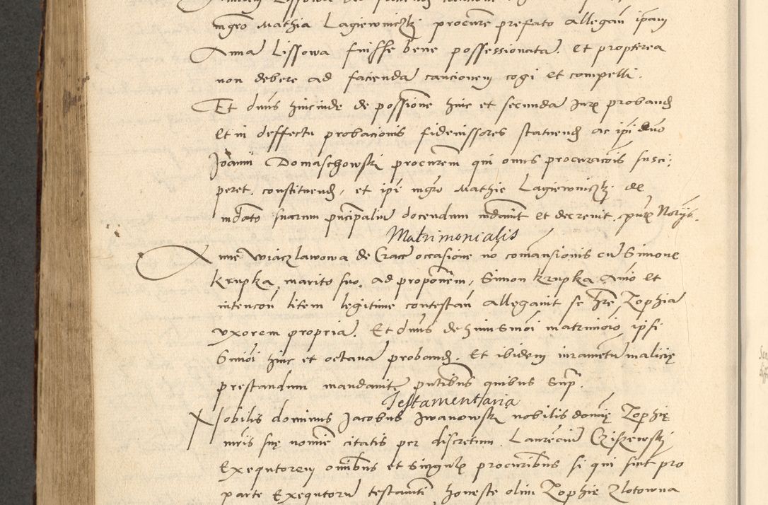 Zdjęcie nr 630 dla obiektu archiwalnego: Acta actorum causarum, sentenciarum et obligationum coram reverendo patre domino Paulo Crassowsky Varschoviensi et Omnium Sanctorum preposito, canonico vicarioque in spiritualibus ex commissione reverendissimi in Christo patris et domini domini Petri Dei gratia episcopi Cracoviensis ac officiali generali Cracoviensi ad annum Domini 1540, cuius indictio est 13, pontificatus sanctissimi in Christo patris et domini nostri domini Pauli divina providencia pape tercii anno sexto a die ac mense infrascriptis feliciter continuantur