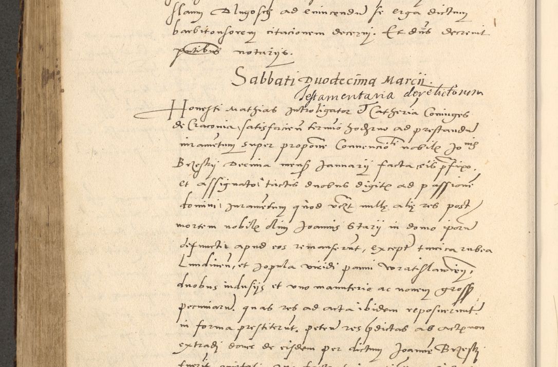 Zdjęcie nr 640 dla obiektu archiwalnego: Acta actorum causarum, sentenciarum et obligationum coram reverendo patre domino Paulo Crassowsky Varschoviensi et Omnium Sanctorum preposito, canonico vicarioque in spiritualibus ex commissione reverendissimi in Christo patris et domini domini Petri Dei gratia episcopi Cracoviensis ac officiali generali Cracoviensi ad annum Domini 1540, cuius indictio est 13, pontificatus sanctissimi in Christo patris et domini nostri domini Pauli divina providencia pape tercii anno sexto a die ac mense infrascriptis feliciter continuantur