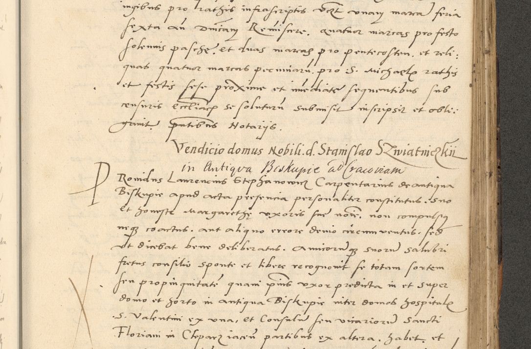 Zdjęcie nr 641 dla obiektu archiwalnego: Acta actorum causarum, sentenciarum et obligationum coram reverendo patre domino Paulo Crassowsky Varschoviensi et Omnium Sanctorum preposito, canonico vicarioque in spiritualibus ex commissione reverendissimi in Christo patris et domini domini Petri Dei gratia episcopi Cracoviensis ac officiali generali Cracoviensi ad annum Domini 1540, cuius indictio est 13, pontificatus sanctissimi in Christo patris et domini nostri domini Pauli divina providencia pape tercii anno sexto a die ac mense infrascriptis feliciter continuantur