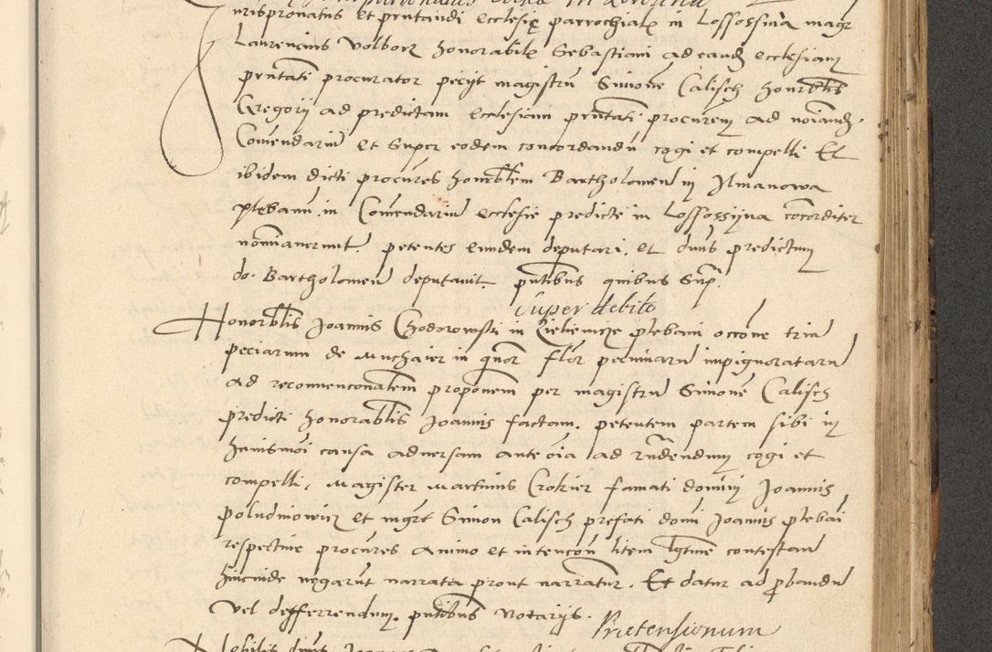 Zdjęcie nr 644 dla obiektu archiwalnego: Acta actorum causarum, sentenciarum et obligationum coram reverendo patre domino Paulo Crassowsky Varschoviensi et Omnium Sanctorum preposito, canonico vicarioque in spiritualibus ex commissione reverendissimi in Christo patris et domini domini Petri Dei gratia episcopi Cracoviensis ac officiali generali Cracoviensi ad annum Domini 1540, cuius indictio est 13, pontificatus sanctissimi in Christo patris et domini nostri domini Pauli divina providencia pape tercii anno sexto a die ac mense infrascriptis feliciter continuantur