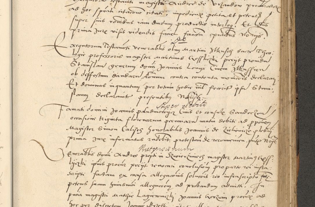 Zdjęcie nr 652 dla obiektu archiwalnego: Acta actorum causarum, sentenciarum et obligationum coram reverendo patre domino Paulo Crassowsky Varschoviensi et Omnium Sanctorum preposito, canonico vicarioque in spiritualibus ex commissione reverendissimi in Christo patris et domini domini Petri Dei gratia episcopi Cracoviensis ac officiali generali Cracoviensi ad annum Domini 1540, cuius indictio est 13, pontificatus sanctissimi in Christo patris et domini nostri domini Pauli divina providencia pape tercii anno sexto a die ac mense infrascriptis feliciter continuantur