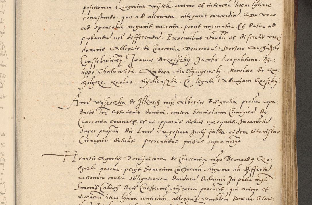 Zdjęcie nr 196 dla obiektu archiwalnego: Acta actorum causarum, sentenciarum et obligationum coram reverendo patre domino Paulo Crassowski Warscheviensi et Omnium Sanctorum preposito, canonico et officiali in spiritualibus generali Cracoviensi ad annum Domini millesimum quingentesimum quadragesimum primum, cuius indicio est quatuor decima, pontificatu (sic!) sanctissimi in Christo patris et domini nostri domini Pauli divina providencia pape tercii,, anno septimo, a die ac mense infrascriptis feliciter continuantur
