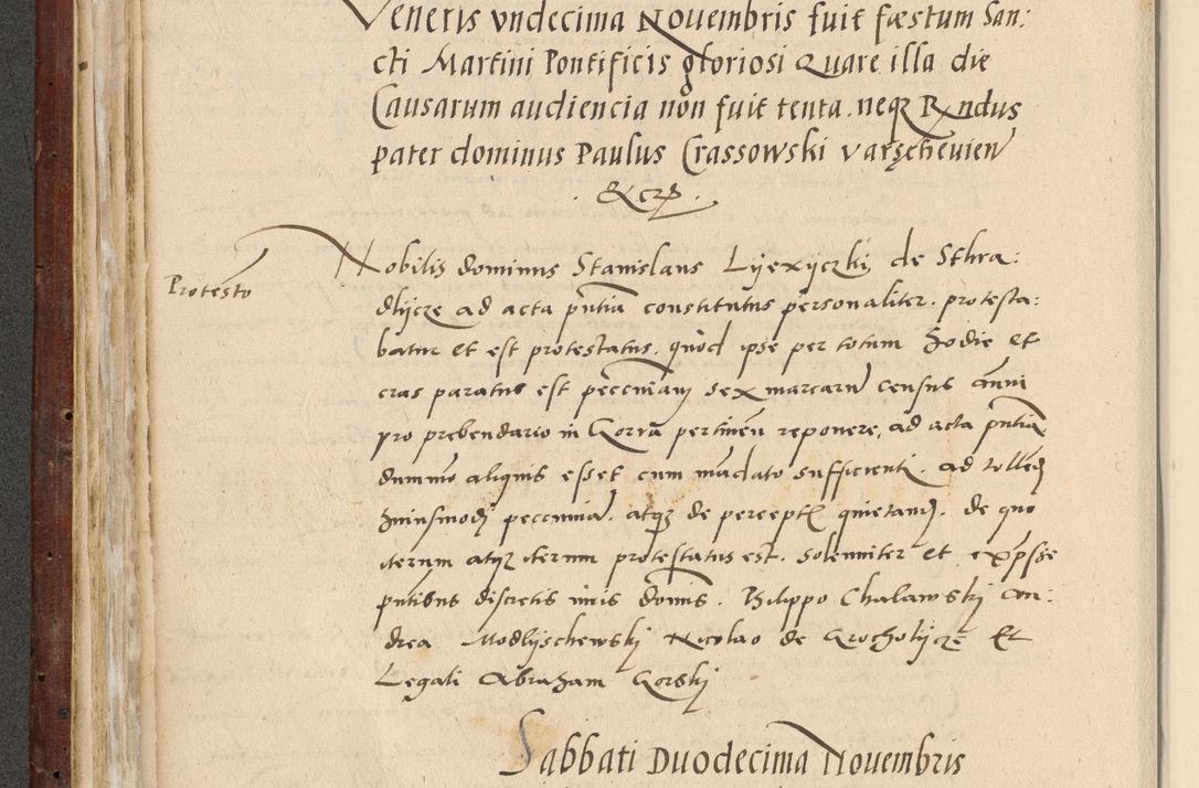 Zdjęcie nr 183 dla obiektu archiwalnego: Acta actorum causarum, sentenciarum et obligationum coram reverendo patre domino Paulo Crassowski Warscheviensi et Omnium Sanctorum preposito, canonico et officiali in spiritualibus generali Cracoviensi ad annum Domini millesimum quingentesimum quadragesimum primum, cuius indicio est quatuor decima, pontificatu (sic!) sanctissimi in Christo patris et domini nostri domini Pauli divina providencia pape tercii,, anno septimo, a die ac mense infrascriptis feliciter continuantur