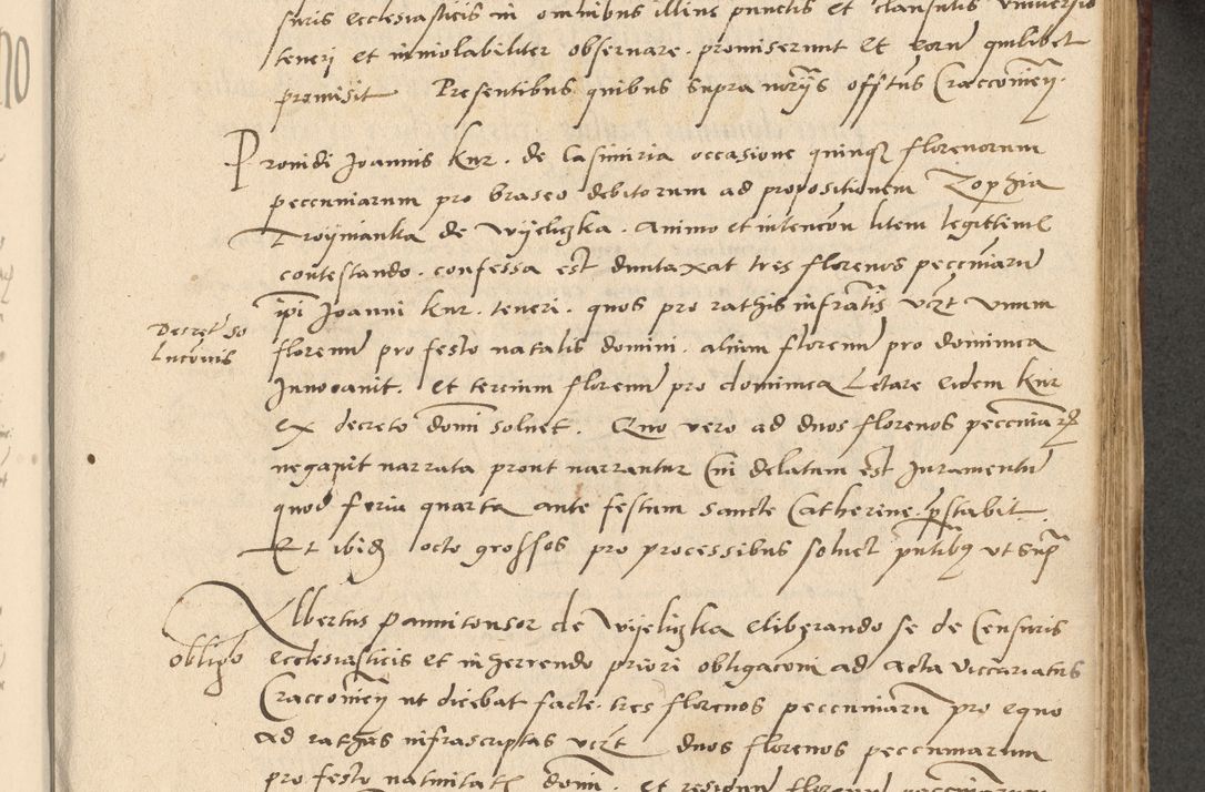 Zdjęcie nr 182 dla obiektu archiwalnego: Acta actorum causarum, sentenciarum et obligationum coram reverendo patre domino Paulo Crassowski Warscheviensi et Omnium Sanctorum preposito, canonico et officiali in spiritualibus generali Cracoviensi ad annum Domini millesimum quingentesimum quadragesimum primum, cuius indicio est quatuor decima, pontificatu (sic!) sanctissimi in Christo patris et domini nostri domini Pauli divina providencia pape tercii,, anno septimo, a die ac mense infrascriptis feliciter continuantur