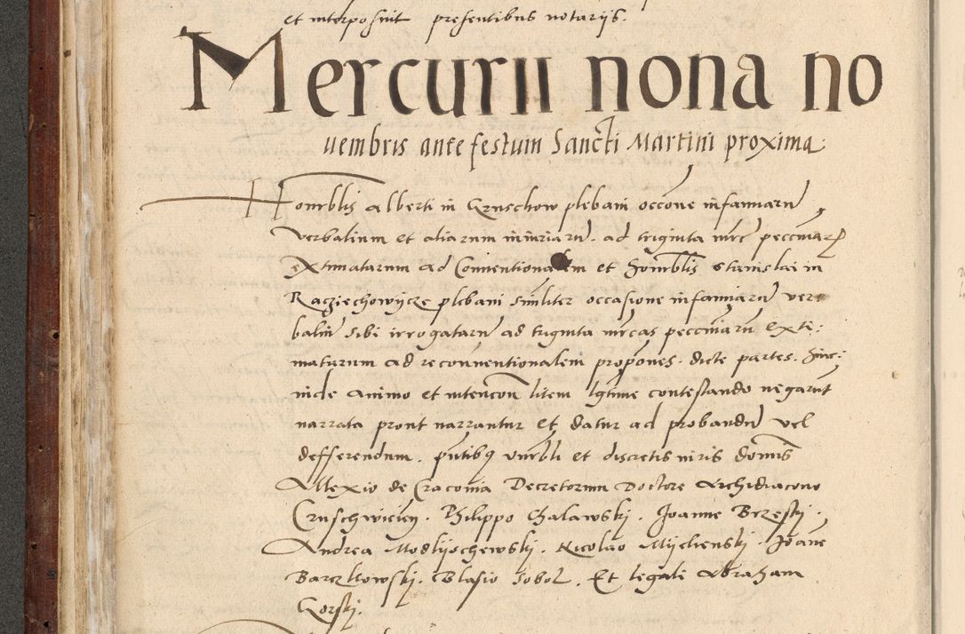 Zdjęcie nr 181 dla obiektu archiwalnego: Acta actorum causarum, sentenciarum et obligationum coram reverendo patre domino Paulo Crassowski Warscheviensi et Omnium Sanctorum preposito, canonico et officiali in spiritualibus generali Cracoviensi ad annum Domini millesimum quingentesimum quadragesimum primum, cuius indicio est quatuor decima, pontificatu (sic!) sanctissimi in Christo patris et domini nostri domini Pauli divina providencia pape tercii,, anno septimo, a die ac mense infrascriptis feliciter continuantur