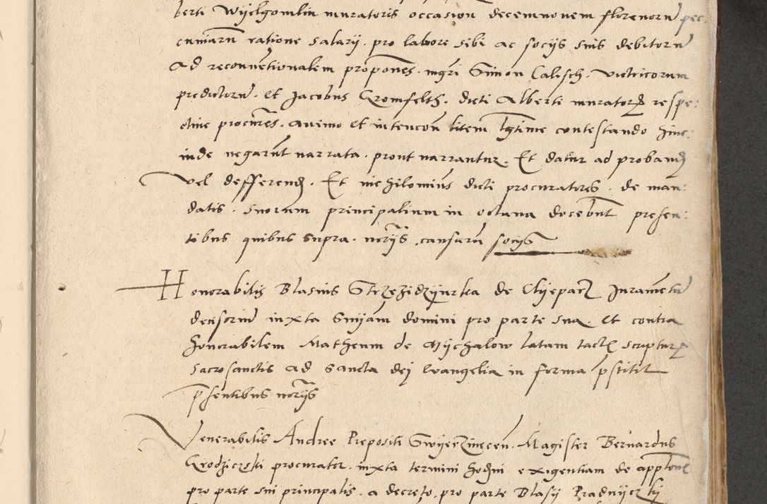 Zdjęcie nr 160 dla obiektu archiwalnego: Acta actorum causarum, sentenciarum et obligationum coram reverendo patre domino Paulo Crassowski Warscheviensi et Omnium Sanctorum preposito, canonico et officiali in spiritualibus generali Cracoviensi ad annum Domini millesimum quingentesimum quadragesimum primum, cuius indicio est quatuor decima, pontificatu (sic!) sanctissimi in Christo patris et domini nostri domini Pauli divina providencia pape tercii,, anno septimo, a die ac mense infrascriptis feliciter continuantur
