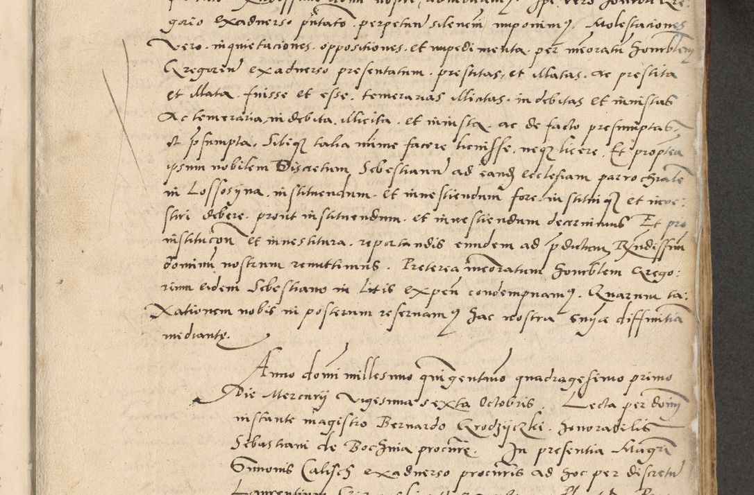 Zdjęcie nr 156 dla obiektu archiwalnego: Acta actorum causarum, sentenciarum et obligationum coram reverendo patre domino Paulo Crassowski Warscheviensi et Omnium Sanctorum preposito, canonico et officiali in spiritualibus generali Cracoviensi ad annum Domini millesimum quingentesimum quadragesimum primum, cuius indicio est quatuor decima, pontificatu (sic!) sanctissimi in Christo patris et domini nostri domini Pauli divina providencia pape tercii,, anno septimo, a die ac mense infrascriptis feliciter continuantur