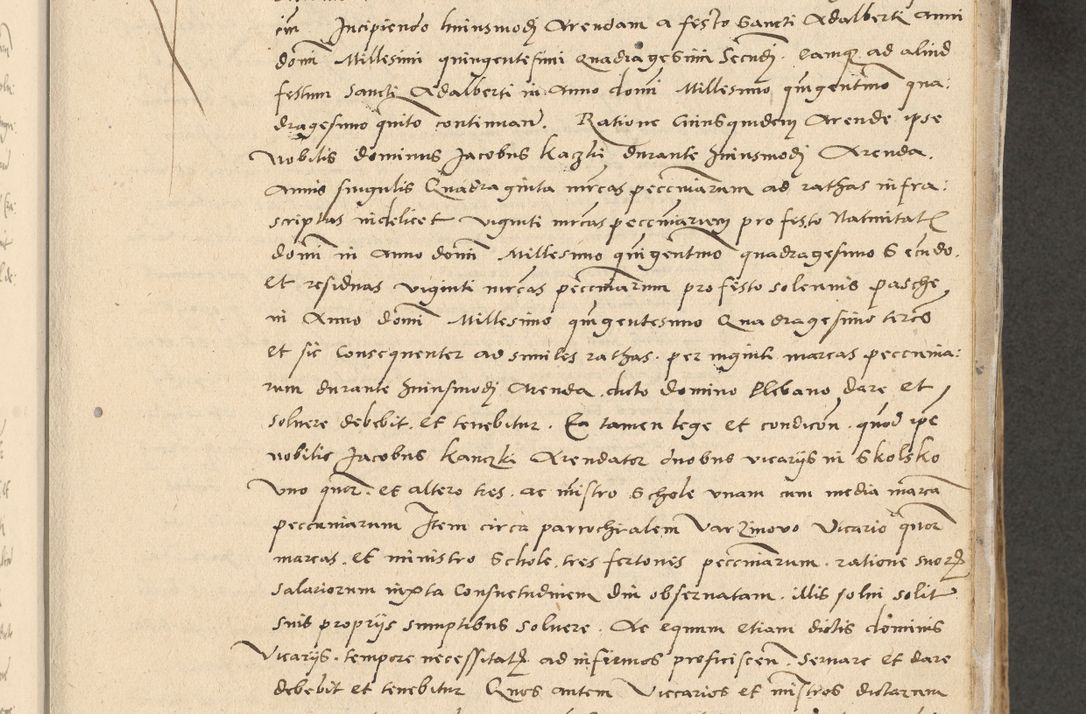 Zdjęcie nr 132 dla obiektu archiwalnego: Acta actorum causarum, sentenciarum et obligationum coram reverendo patre domino Paulo Crassowski Warscheviensi et Omnium Sanctorum preposito, canonico et officiali in spiritualibus generali Cracoviensi ad annum Domini millesimum quingentesimum quadragesimum primum, cuius indicio est quatuor decima, pontificatu (sic!) sanctissimi in Christo patris et domini nostri domini Pauli divina providencia pape tercii,, anno septimo, a die ac mense infrascriptis feliciter continuantur