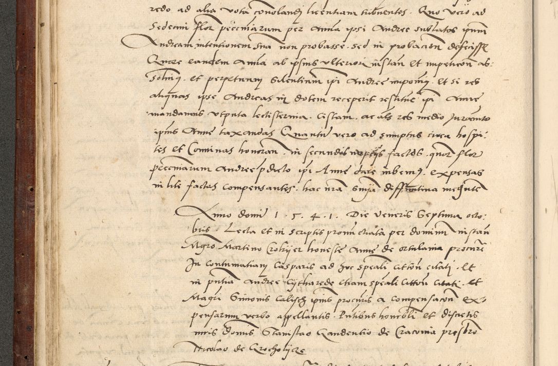 Zdjęcie nr 121 dla obiektu archiwalnego: Acta actorum causarum, sentenciarum et obligationum coram reverendo patre domino Paulo Crassowski Warscheviensi et Omnium Sanctorum preposito, canonico et officiali in spiritualibus generali Cracoviensi ad annum Domini millesimum quingentesimum quadragesimum primum, cuius indicio est quatuor decima, pontificatu (sic!) sanctissimi in Christo patris et domini nostri domini Pauli divina providencia pape tercii,, anno septimo, a die ac mense infrascriptis feliciter continuantur