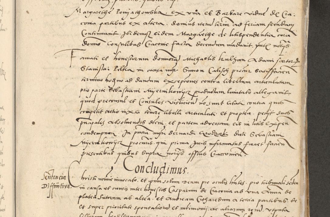 Zdjęcie nr 120 dla obiektu archiwalnego: Acta actorum causarum, sentenciarum et obligationum coram reverendo patre domino Paulo Crassowski Warscheviensi et Omnium Sanctorum preposito, canonico et officiali in spiritualibus generali Cracoviensi ad annum Domini millesimum quingentesimum quadragesimum primum, cuius indicio est quatuor decima, pontificatu (sic!) sanctissimi in Christo patris et domini nostri domini Pauli divina providencia pape tercii,, anno septimo, a die ac mense infrascriptis feliciter continuantur