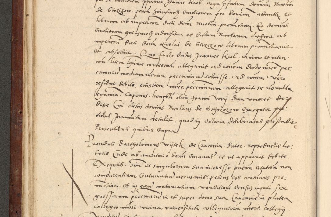 Zdjęcie nr 109 dla obiektu archiwalnego: Acta actorum causarum, sentenciarum et obligationum coram reverendo patre domino Paulo Crassowski Warscheviensi et Omnium Sanctorum preposito, canonico et officiali in spiritualibus generali Cracoviensi ad annum Domini millesimum quingentesimum quadragesimum primum, cuius indicio est quatuor decima, pontificatu (sic!) sanctissimi in Christo patris et domini nostri domini Pauli divina providencia pape tercii,, anno septimo, a die ac mense infrascriptis feliciter continuantur