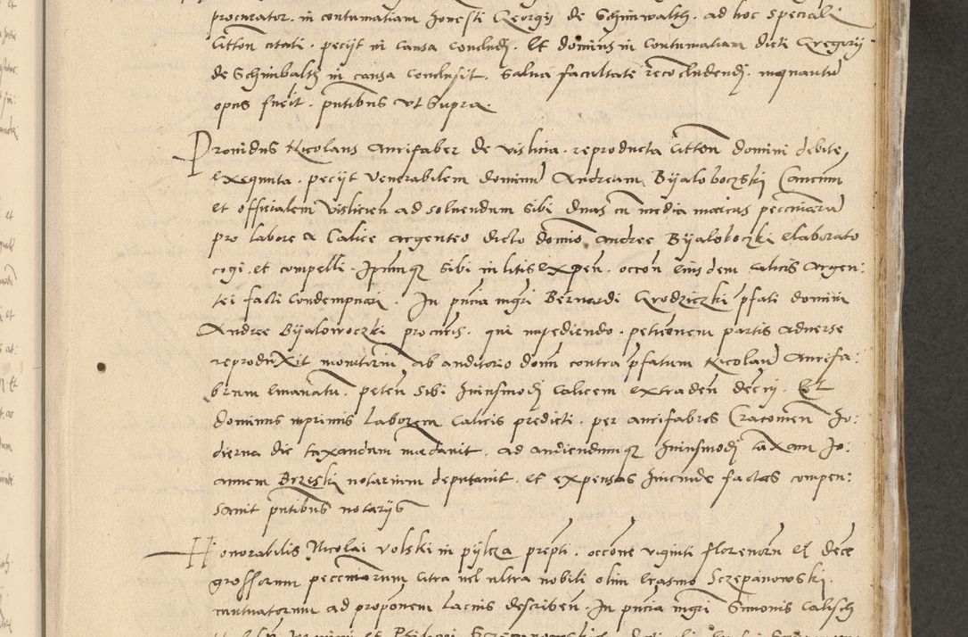 Zdjęcie nr 108 dla obiektu archiwalnego: Acta actorum causarum, sentenciarum et obligationum coram reverendo patre domino Paulo Crassowski Warscheviensi et Omnium Sanctorum preposito, canonico et officiali in spiritualibus generali Cracoviensi ad annum Domini millesimum quingentesimum quadragesimum primum, cuius indicio est quatuor decima, pontificatu (sic!) sanctissimi in Christo patris et domini nostri domini Pauli divina providencia pape tercii,, anno septimo, a die ac mense infrascriptis feliciter continuantur