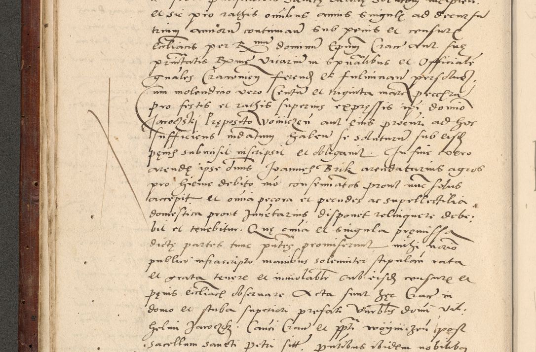 Zdjęcie nr 95 dla obiektu archiwalnego: Acta actorum causarum, sentenciarum et obligationum coram reverendo patre domino Paulo Crassowski Warscheviensi et Omnium Sanctorum preposito, canonico et officiali in spiritualibus generali Cracoviensi ad annum Domini millesimum quingentesimum quadragesimum primum, cuius indicio est quatuor decima, pontificatu (sic!) sanctissimi in Christo patris et domini nostri domini Pauli divina providencia pape tercii,, anno septimo, a die ac mense infrascriptis feliciter continuantur