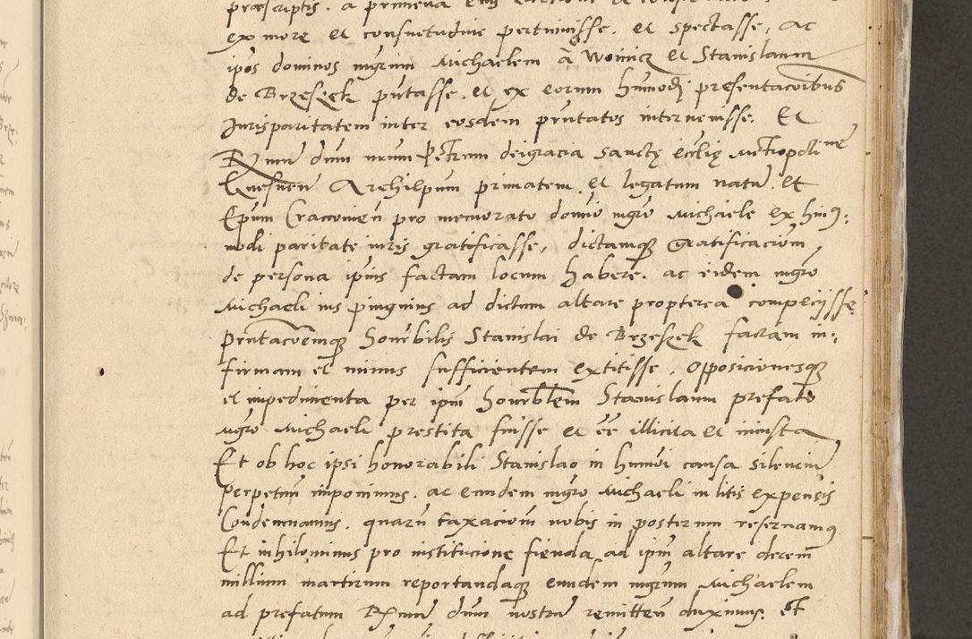 Zdjęcie nr 84 dla obiektu archiwalnego: Acta actorum causarum, sentenciarum et obligationum coram reverendo patre domino Paulo Crassowski Warscheviensi et Omnium Sanctorum preposito, canonico et officiali in spiritualibus generali Cracoviensi ad annum Domini millesimum quingentesimum quadragesimum primum, cuius indicio est quatuor decima, pontificatu (sic!) sanctissimi in Christo patris et domini nostri domini Pauli divina providencia pape tercii,, anno septimo, a die ac mense infrascriptis feliciter continuantur
