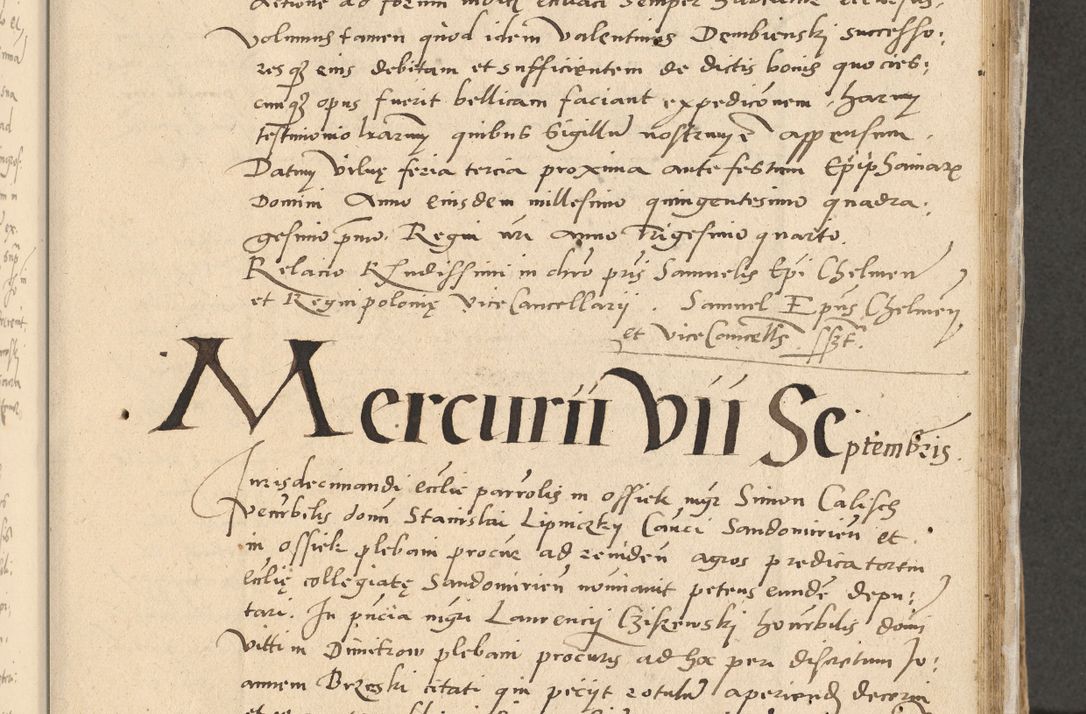 Zdjęcie nr 72 dla obiektu archiwalnego: Acta actorum causarum, sentenciarum et obligationum coram reverendo patre domino Paulo Crassowski Warscheviensi et Omnium Sanctorum preposito, canonico et officiali in spiritualibus generali Cracoviensi ad annum Domini millesimum quingentesimum quadragesimum primum, cuius indicio est quatuor decima, pontificatu (sic!) sanctissimi in Christo patris et domini nostri domini Pauli divina providencia pape tercii,, anno septimo, a die ac mense infrascriptis feliciter continuantur