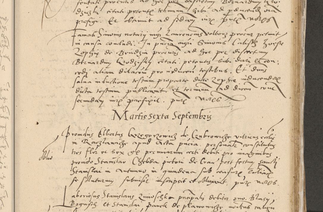 Zdjęcie nr 70 dla obiektu archiwalnego: Acta actorum causarum, sentenciarum et obligationum coram reverendo patre domino Paulo Crassowski Warscheviensi et Omnium Sanctorum preposito, canonico et officiali in spiritualibus generali Cracoviensi ad annum Domini millesimum quingentesimum quadragesimum primum, cuius indicio est quatuor decima, pontificatu (sic!) sanctissimi in Christo patris et domini nostri domini Pauli divina providencia pape tercii,, anno septimo, a die ac mense infrascriptis feliciter continuantur