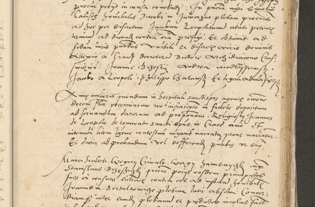 Zdjęcie nr 64 dla obiektu archiwalnego: Acta actorum causarum, sentenciarum et obligationum coram reverendo patre domino Paulo Crassowski Warscheviensi et Omnium Sanctorum preposito, canonico et officiali in spiritualibus generali Cracoviensi ad annum Domini millesimum quingentesimum quadragesimum primum, cuius indicio est quatuor decima, pontificatu (sic!) sanctissimi in Christo patris et domini nostri domini Pauli divina providencia pape tercii,, anno septimo, a die ac mense infrascriptis feliciter continuantur