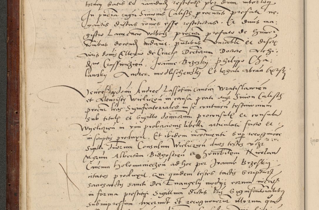 Zdjęcie nr 61 dla obiektu archiwalnego: Acta actorum causarum, sentenciarum et obligationum coram reverendo patre domino Paulo Crassowski Warscheviensi et Omnium Sanctorum preposito, canonico et officiali in spiritualibus generali Cracoviensi ad annum Domini millesimum quingentesimum quadragesimum primum, cuius indicio est quatuor decima, pontificatu (sic!) sanctissimi in Christo patris et domini nostri domini Pauli divina providencia pape tercii,, anno septimo, a die ac mense infrascriptis feliciter continuantur